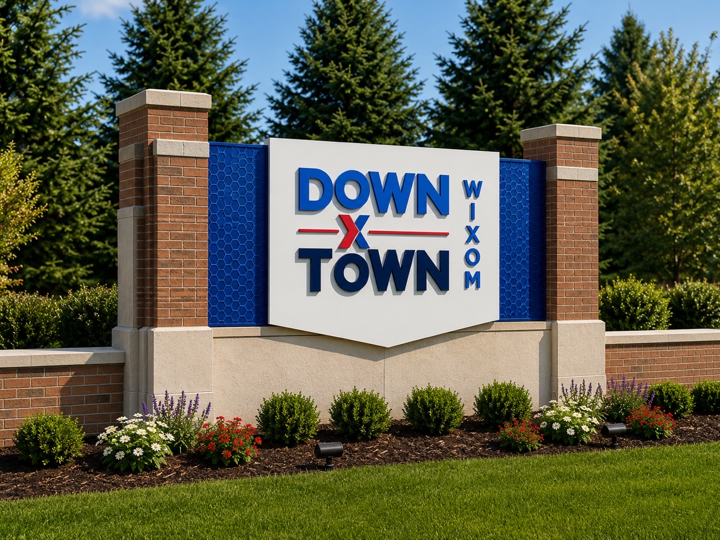 Wixom, MI welcome sign